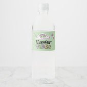 Groovy Paashaas Waterfles Label Etiket (Voorkant)