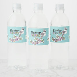 Groovy Paashaas Waterfles Label Etiket