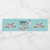 Groovy Paashaas Waterfles Label Etiket (Enkel label)