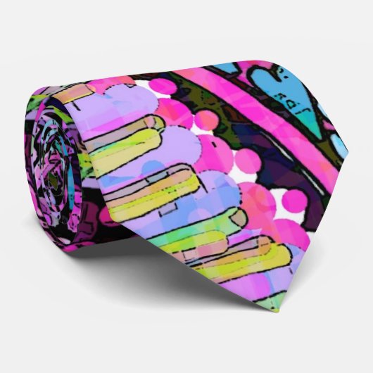 Groovy paddenstoel stropdas (Opgerold)