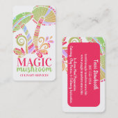 Groovy paddenstoelen chef catering culinair visitekaartje (Voorkant / Achterkant)