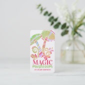 Groovy paddenstoelen chef catering culinair visitekaartje (Staand voorkant)