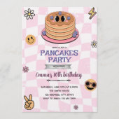 Groovy pancake party invitation kaart (Voorkant)