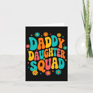 Groovy papa dochter squad vader en dochter kaart