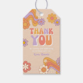 Groovy Party Favor Labels | Groovy Verjaardag Cadeaulabel (Voorkant)