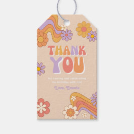 Groovy Party Favor Labels | Groovy Verjaardag Cadeaulabel