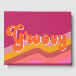 Groovy Party Guest Book Gastenboek