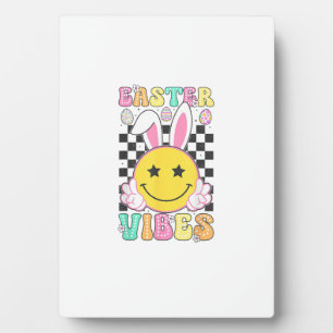 Groovy Pasen Vibes Konijn Pasen Dag Smile Face Gi Fotoplaat