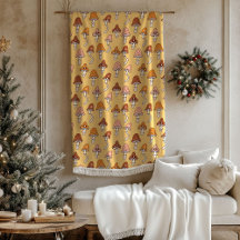 Groovy Pastel Blanket 60s Copper & Brown Design