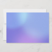 Groovy Pastel Paarse Gradiënt Retro Fotobruiloft Save The Date (Achterkant)