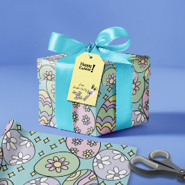 Groovy Pastel Paas Inpakpapier Hippie Sfeer
