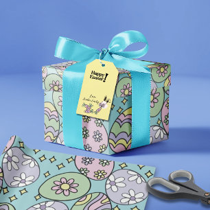 Groovy Pastel Paas Inpakpapier Hippie Sfeer