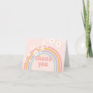 Groovy Pastel regenboog Bedankt