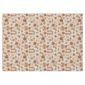 Groovy Pastel Tablecloth 60s Terracotta Accent Tafelkleed (Voorkant (Horizontaal))