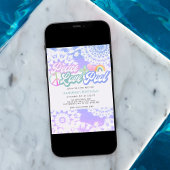 Groovy Pastel Tie Dye Peace Pool Kaart