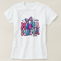 Groovy Patchwork Mama T-shirt Luipaard Stip Gi