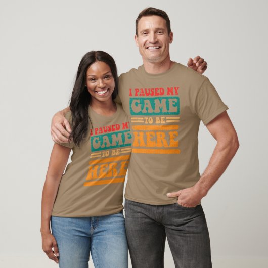 Groovy Paused My Gameo Be Here Gaming girl boy T-shirt (Unisex)
