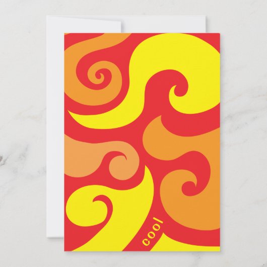 Groovy Peace Beer 1960's Style Invitation Kaart (Achterkant)