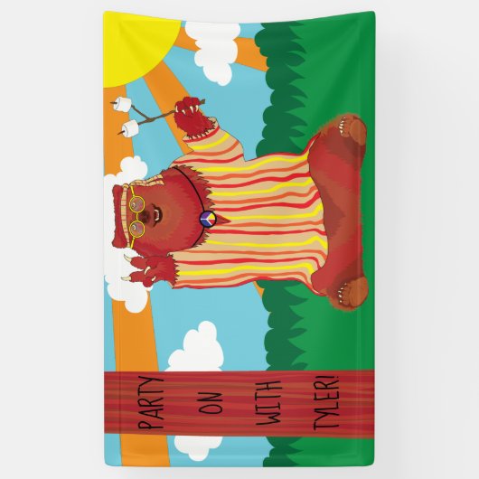 Groovy Peace Beer Party Banner (Verticaal)