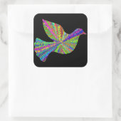 Groovy Peace Dove Sticker (Tas)