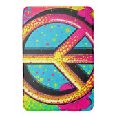 Groovy Peace Flower Power Badmat (Voorkant Verticaal)