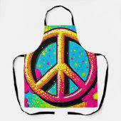Groovy Peace Flower Power Schort (Voorkant)
