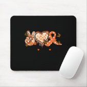 Groovy Peace Love Cure Multiple Sclerosis Awarenes Muismat (Met muis)