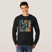 Groovy Peace Love Inclusion SPED Squad Special Ed T-shirt (Voorkant volledig)