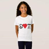 Groovy Peace Love Pi Symbols T-shirt (Voorkant volledig)