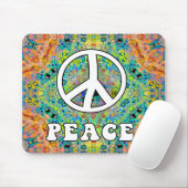 Groovy Peace Mousepad Muismat (Met muis)