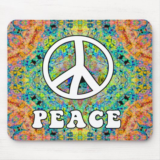 Groovy Peace Mousepad Muismat (Voorkant)