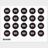 Groovy Peace Out Daycare Teacher Student Afstudere Ronde Sticker (Vel)