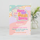 Groovy Peace Out Single Digits 10th Kaart (Staand voorkant)