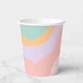 Groovy Peace Out Single Digits 10th Papieren Bekers (Achterkant)