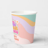 Groovy Peace Out Single Digits 10th Papieren Bekers (Links)