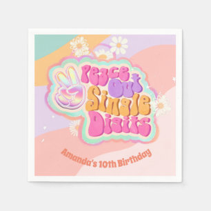 Groovy Peace Out Single Digits 10th Servet