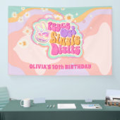 Groovy Peace Out Single Digits 10th Sign Spandoek (Beurs)