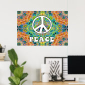 Groovy Peace Poster (Thuiskantoor)