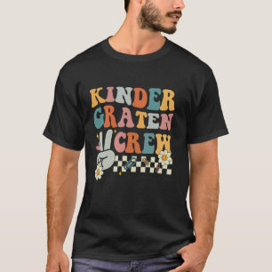 Groovy Peace Sign Kleuterklas Crew Terug naar Scho T-shirt