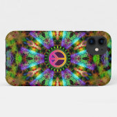 Groovy Peace Sign Rainbow Joy Case-Mate iPhone Case (Achterkant (horizontaal))