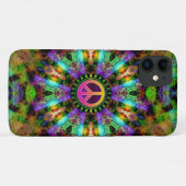 Groovy Peace Sign Rainbow Joy Case-Mate iPhone Case (Achterkant (horizontaal))
