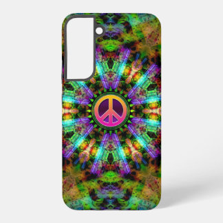 Groovy Peace Sign Rainbow Joy & Happiness Samsung Galaxy Hoesje