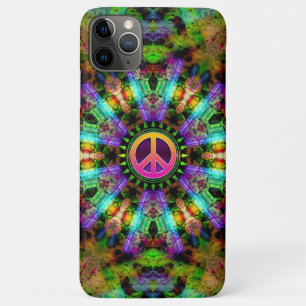Groovy Peace Sign Rainbow Joy iPhone 5 Hoesje