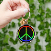 Groovy Peace Sign Sleutelhanger (Hand)