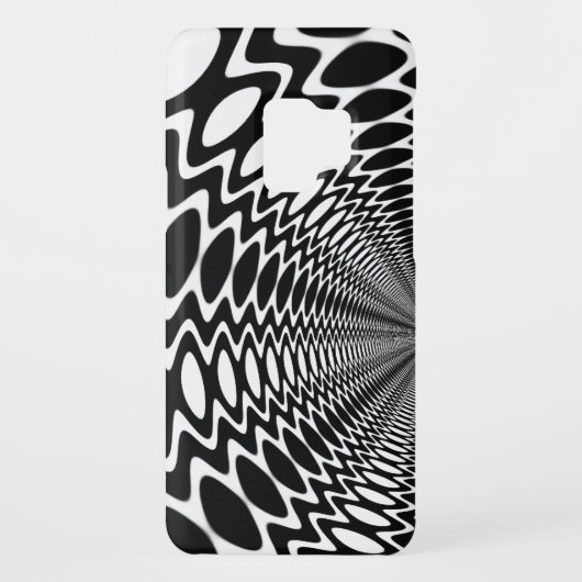 Groovy Peace Soundwaves BW Ver.2. Galaxy S3 Hoesje (Achterkant)