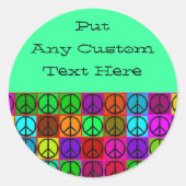 Groovy Peace tekent Stickers (Voorkant)