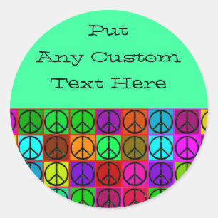 Groovy Peace tekent Stickers