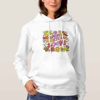 Groovy Pensioen Binnenkort Crop Hoodie