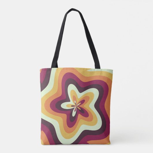 Groovy Petal Pulse Tote Bag (Achterkant)