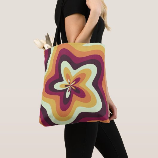 Groovy Petal Pulse Tote Bag (Dichtbij)